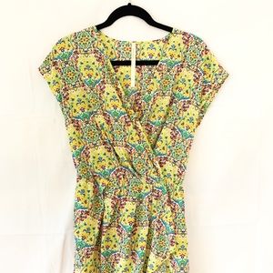 Sunny Yellow Paisley Boutique Dress Small